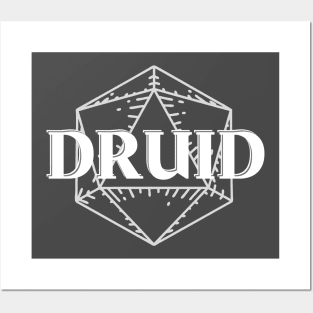 Druid Class D20 Print Posters and Art